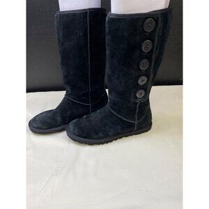 Ugg Women's Suede Button Side Boots / Shoes Size 5 SKU 5702
